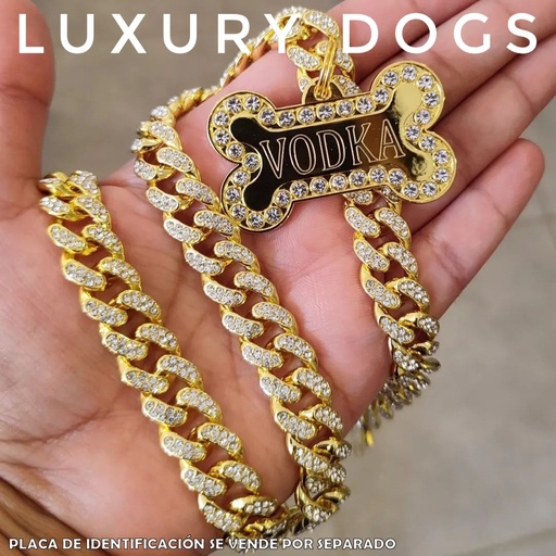 CADENA PARA PERROS EXTRA LUJO 